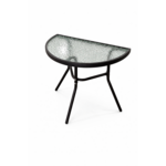 Stolik półbistro szklany blat fala wodna