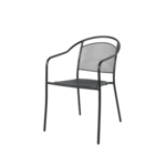 Krzesło ogrodowe ażurowe Celesta czarne