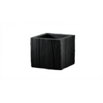 Doniczka Kubus Wood wys. 34 cm antracytowa