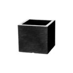 Doniczka Kubus wys. 18 cm antracytowa