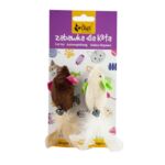 Myszki pluszowe 2 sztuki brązowa + ecru Dingo