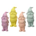 Figura ceramiczna skrzat wys. 34,5 cm mix kolorów