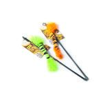 Wędka ogonek z piórkami zielony Dingo