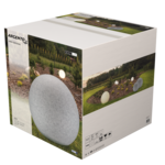 Lampa ogrodowa ARGENTO 50 szara kula E27