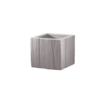 Doniczka Kubus Wood ok. 40 x 40 x H34 cm piaskowa