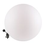 Lampa ogrodowa ARGENTO 50 biała kula E27