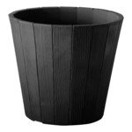 Doniczka "Wood" Ø 40 cm antarcytowy