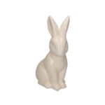 Królik ceramiczny 15,5 x 11 x 30 cm kremowy