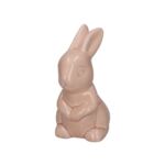 Królik ceramiczny 6 x 5 x 11 cm różowy