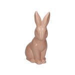 Królik ceramiczny 15,5 x 11 x 30 cm różowy