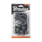 Zestaw gum z kulką BUNGEE CORD BALL 15 cm 10 sztuk szary