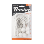 Zestaw gum z kulką BUNGEE CORD BALL 15 cm 10 sztuk biały