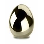 Figurka ceramiczna jajko 6 x 8 cm złote