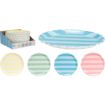 Talerz melamina kwiat pasy 25 cm różne kolory 1 szt.