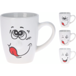 Kubek 310 ml kamionka buźka różne wzory 1 szt.