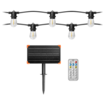 Girlanda solarna 1 sznur 10 m z pilotem 8 trybów