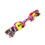 Zabawka sznur bawełniany pojedynczy + 2 piłki Dingo