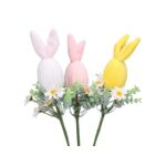 Dekoracja na piku jajko z uszami 30 cm różne kolory 1 szt.