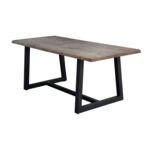 Stół prostokątny 80 x 200 cm imitacja drewna