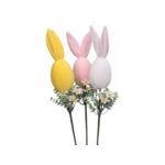 Dekoracja na piku jajko z uszami 45 cm różne kolory 1 szt.