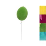 Jajko flokowane na piku 28 cm różne kolory 1 szt.