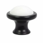 Gałka meblowa U D-G0860 czarny/MLK0