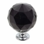 Gałka meblowa U CRYSTAL PALACE C25 mm M6 czarny
