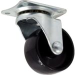 Rolka meblowa z płytką 40 mm/20 kg plastik