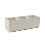 Kwietnik Karo 90 x 30 x 30 cm deska recycled beżowy