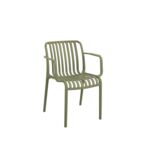 Krzesło plastikowe szczebelkowe oliwkowy