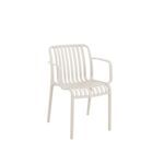 Krzesło plastikowe szczebelkowe kremowy