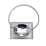 Magnes dekoracyjny prostokąt 9 x 9 cm biały