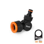 Przyłącze regulowane na kran GW 1" / 3/4" BLACK LINE