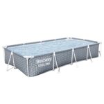 Basen stelażowy 366 x 201 x 66 cm błękitno - niebieski Bestway