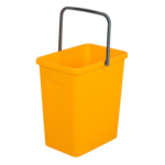 Pojemnik do segregacji z rączką 10 l żółty