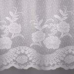 Firanka zazdrostka z otworami Rozana 60 x 150 cm biały