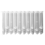 Firanka zazdrostka z otworami Cafe 60 x 150 cm biały