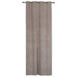 Zasłona z kółkami Brill 140 x 250 cm taupe
