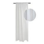 Firana z taśmą Shiny Chic 140 x 270 cm biały