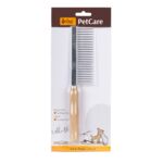 Grzebień metalowy z drewnianą rączką, 23 igły, Dingo