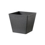 Donica plastikowa 1001 wym. 39 x 39 cm czarna