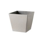 Donica plastikowa 1001 wym. 39 x 39 cm beżowa