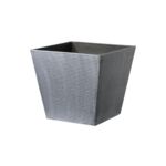 Donica plastikowa 1001 wym. 26 x 26 cm szara