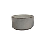 Donica metalowa FEETED CYLINDRICAL BOWL śr. 25 cm wys. 14 cm szara
