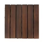 Podest tarasowy mozaika akacja 30x30 ciemny brąz