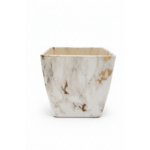 Donica Cool Pot śr. 12 cm biało-złoty