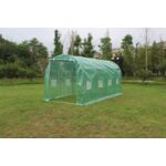 Tunel ogrodowy szklarniowy 4 x 2,5 x 2 m zielony