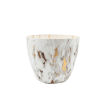 Donica Cool Pot śr. 16 cm biało-złoty