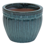 Donica Glazed Pumpkin Moss Green D29H24