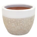 Donica Antique 2Tone Egg White D30H24